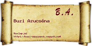Buzi Azucséna névjegykártya